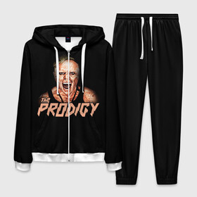 Мужской костюм 3D с принтом The Prodigy в городе Новоалтайск, 100% полиэстер | Манжеты и пояс оформлены тканевой резинкой, двухслойный капюшон со шнурком для регулировки, карманы спереди | prodigy | the | бигбит | брейкбит | дарование | кит флинт | максим реалити | продиджи | синтипанк | техно | чудо