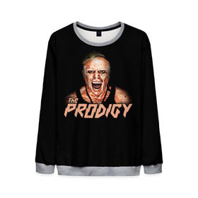 Мужской свитшот 3D с принтом The Prodigy в городе Новоалтайск, 100% полиэстер с мягким внутренним слоем | круглый вырез горловины, мягкая резинка на манжетах и поясе, свободная посадка по фигуре | prodigy | the | бигбит | брейкбит | дарование | кит флинт | максим реалити | продиджи | синтипанк | техно | чудо