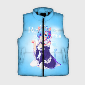 Женский жилет утепленный 3D с принтом Re:Zero. Рем в городе Новоалтайск,  |  | re zero | re:zero. жизнь с нуля в альтернативном мире | re:zero. жизнь с нуля в другом мире | rezero | аниме | манга | рем | рем и рам | эмилия