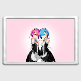 Магнит 45*70 с принтом Re:Zero. Рем и Рам в городе Новоалтайск, Пластик | Размер: 78*52 мм; Размер печати: 70*45 | Тематика изображения на принте: re zero | re:zero. жизнь с нуля в альтернативном мире | re:zero. жизнь с нуля в другом мире | rezero | аниме | манга | рем | рем и рам | эмилия