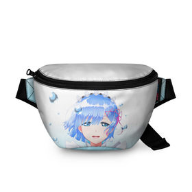 Поясная сумка 3D с принтом Re:Zero. Рем в городе Новоалтайск, 100% полиэстер | плотная ткань, ремень с регулируемой длиной, внутри несколько карманов для мелочей, основное отделение и карман с обратной стороны сумки застегиваются на молнию | re zero | re:zero. жизнь с нуля в альтернативном мире | re:zero. жизнь с нуля в другом мире | rezero | аниме | манга | рем | рем и рам | эмилия