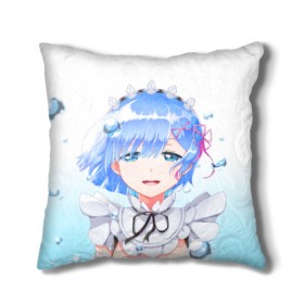 Подушка 3D с принтом Re:Zero. Рем в городе Новоалтайск, наволочка – 100% полиэстер, наполнитель – холлофайбер (легкий наполнитель, не вызывает аллергию). | состоит из подушки и наволочки. Наволочка на молнии, легко снимается для стирки | re zero | re:zero. жизнь с нуля в альтернативном мире | re:zero. жизнь с нуля в другом мире | rezero | аниме | манга | рем | рем и рам | эмилия