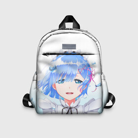 Детский рюкзак 3D с принтом Re:Zero. Рем в городе Новоалтайск, 100% полиэстер | лямки с регулируемой длиной, сверху петелька, чтобы рюкзак можно было повесить на вешалку. Основное отделение закрывается на молнию, как и внешний карман. Внутри дополнительный карман. По бокам два дополнительных кармашка | Тематика изображения на принте: re zero | re:zero. жизнь с нуля в альтернативном мире | re:zero. жизнь с нуля в другом мире | rezero | аниме | манга | рем | рем и рам | эмилия