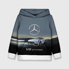 Детская толстовка 3D с принтом V8 Biturbo в городе Новоалтайск, 100% полиэстер | двухслойный капюшон со шнурком для регулировки, мягкие манжеты на рукавах и по низу толстовки, спереди карман-кенгуру с мягким внутренним слоем | amg | cool | design | mercedes | mercedes benz | motorsport | power | prestige | race | sport car | status | автоспорт | гонка | дизайн | круто | мерседес | мощь | престиж | спорткар | статус