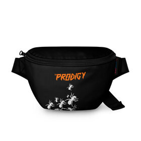 Поясная сумка 3D с принтом The Prodigy в городе Новоалтайск, 100% полиэстер | плотная ткань, ремень с регулируемой длиной, внутри несколько карманов для мелочей, основное отделение и карман с обратной стороны сумки застегиваются на молнию | flint | keith | kit | prodigy | кит | продиджи | продижи | протиджи | флинт