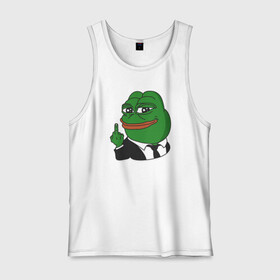 Мужская майка хлопок с принтом Pepe  в городе Новоалтайск, 100% хлопок |  | bad | dab | frog | good | kek | make pepe great again | pepe | sad | sad frog | vote for pepe | кек | лягушка | мем | мемы | пепе | со смыслом | фрог
