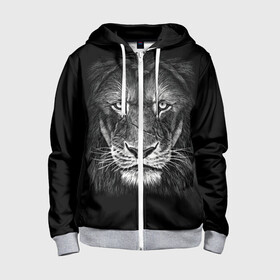 Детская толстовка 3D на молнии с принтом Lion Art в городе Новоалтайск, 100% полиэстер |  манжеты и пояс оформлены широкой мягкой резинкой, двухслойный капюшон со шнурком для регулировки, спереди карманы и застежка-молния
 | акварель | арт | белый | взгляд | грива | дикий | живопись | зверь | искусство | король | кот | лев | львица | мазки | мощь | прайд | саванна | сила | царь | черный | шрам
