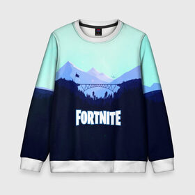 Детский свитшот 3D с принтом Fortnite в городе Новоалтайск, 100% полиэстер | свободная посадка, прямой крой, мягкая тканевая резинка на рукавах и понизу свитшота | Тематика изображения на принте: battle royale | fortnite | fortnite battle royale | futuresynth | game | outrun | retrowave | synth | synthwave | игры | ретровейв | синтвейв | фортнайт