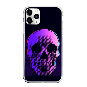 Чехол для iPhone 11 Pro матовый с принтом Токсичный череп в городе Новоалтайск, Силикон |  | Тематика изображения на принте: 3d | 3д | голограмма | иллюзия | кости | розовый | синий | скелет | ультра | фиолетовый | череп | черный