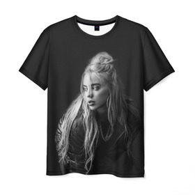 Мужская футболка 3D с принтом BILLIE EILISH в городе Новоалтайск, 100% полиэфир | прямой крой, круглый вырез горловины, длина до линии бедер | bilie | billi | billie | eilish | eillish | elish | ellish | eyes | ocean | pop music | айлиш | алиш | били | билли | музыка | певица | поп | эйлиш | элиш