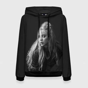 Женская толстовка 3D с принтом BILLIE EILISH в городе Новоалтайск, 100% полиэстер  | двухслойный капюшон со шнурком для регулировки, мягкие манжеты на рукавах и по низу толстовки, спереди карман-кенгуру с мягким внутренним слоем. | bilie | billi | billie | eilish | eillish | elish | ellish | eyes | ocean | pop music | айлиш | алиш | били | билли | музыка | певица | поп | эйлиш | элиш