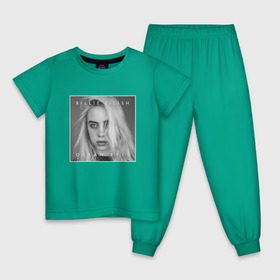 Детская пижама хлопок с принтом Billie Eilish в городе Новоалтайск, 100% хлопок |  брюки и футболка прямого кроя, без карманов, на брюках мягкая резинка на поясе и по низу штанин
 | bilie | billi | billie | eilish | eillish | elish | ellish | eyes | ocean | pop music | айлиш | алиш | били | билли | музыка | певица | поп | эйлиш | элиш