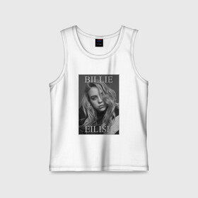 Детская майка хлопок с принтом Billie Eilish в городе Новоалтайск,  |  | bilie | billi | billie | eilish | eillish | elish | ellish | eyes | ocean | pop music | айлиш | алиш | били | билли | музыка | певица | поп | эйлиш | элиш