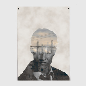 Постер с принтом True Detective в городе Новоалтайск, 100% бумага
 | бумага, плотность 150 мг. Матовая, но за счет высокого коэффициента гладкости имеет небольшой блеск и дает на свету блики, но в отличии от глянцевой бумаги не покрыта лаком | Тематика изображения на принте: rust | детектив | драма | криминал | мэттью | настоящий | расследования | следователь