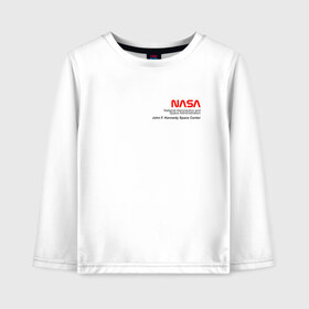 Детский лонгслив хлопок с принтом NASA (staff uniform) в городе Новоалтайск, 100% хлопок | круглый вырез горловины, полуприлегающий силуэт, длина до линии бедер | administration | aeronautics | apollo | gemini | national | skylab | space | аполлон | исследование | космическое | космос | наса | полёты | пространство | ракеты | союз | униформа