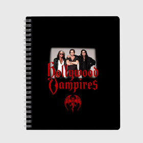 Тетрадь с принтом Hollywood Vampires в городе Новоалтайск, 100% бумага | 48 листов, плотность листов — 60 г/м2, плотность картонной обложки — 250 г/м2. Листы скреплены сбоку удобной пружинной спиралью. Уголки страниц и обложки скругленные. Цвет линий — светло-серый
 | 2019 | 2020 | aerosmith | альтернатива | голливудские вампиры | группа | дафф маккаган | джо перри | джонни депп | кантри | лого | металл | музыка | панк | поклонники | рок | тур в россии | фото | хард рок