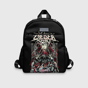 Детский рюкзак 3D с принтом Chelsea Grin в городе Новоалтайск, 100% полиэстер | лямки с регулируемой длиной, сверху петелька, чтобы рюкзак можно было повесить на вешалку. Основное отделение закрывается на молнию, как и внешний карман. Внутри дополнительный карман. По бокам два дополнительных кармашка | Тематика изображения на принте: chelsea grin | metal | группы | дэткор | метал | музыка | рок