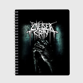 Тетрадь с принтом Chelsea Grin в городе Новоалтайск, 100% бумага | 48 листов, плотность листов — 60 г/м2, плотность картонной обложки — 250 г/м2. Листы скреплены сбоку удобной пружинной спиралью. Уголки страниц и обложки скругленные. Цвет линий — светло-серый
 | chelsea grin | metal | группы | дэткор | метал | музыка | рок