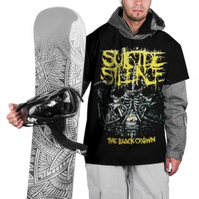 Накидка на куртку 3D с принтом Suicide Silence в городе Новоалтайск, 100% полиэстер |  | metal | suicide silence | грув метал | группы | дэткор | метал | музыка | ню метал | рок