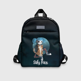 Детский рюкзак 3D с принтом Sally Face в городе Новоалтайск, 100% полиэстер | лямки с регулируемой длиной, сверху петелька, чтобы рюкзак можно было повесить на вешалку. Основное отделение закрывается на молнию, как и внешний карман. Внутри дополнительный карман. По бокам два дополнительных кармашка | blue | diane | face | fisher | gizmo | henry | johnson | killer | larry | sally | генри | гизмо | джонсон | диана | ларри | лицо | салли | фейс | фишер