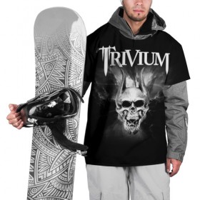 Накидка на куртку 3D с принтом Trivium в городе Новоалтайск, 100% полиэстер |  | trivium | грув метал | группы | метал | музыка | рок | тривиум | трэш метал | хеви метал