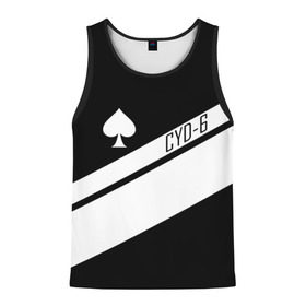 Мужская майка 3D с принтом CAYDE-6 ACE OF SPADES в городе Новоалтайск, 100% полиэстер | круглая горловина, приталенный силуэт, длина до линии бедра. Пройма и горловина окантованы тонкой бейкой | bungie | cayde 6 | cyd6 | destiny | destiny 2 | forsaken | gambit | hunter | titan | warlock | банги | варлок | габмит | дестини | дестини 2 | зур | кейд | кейд 6 | отвергнутые | охотник | титан | туз