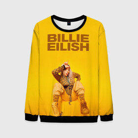 Мужской свитшот 3D с принтом Billie Eilish в городе Новоалтайск, 100% полиэстер с мягким внутренним слоем | круглый вырез горловины, мягкая резинка на манжетах и поясе, свободная посадка по фигуре | ailish | billi | billie eilish | bury a friend | copycat | crown | dont smile at me | lovely | music | my boy | party favor | pop | били | билли айлиш | музыка | певица | поп | эйлиш