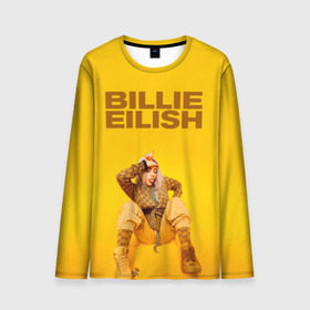 Мужской лонгслив 3D с принтом Billie Eilish в городе Новоалтайск, 100% полиэстер | длинные рукава, круглый вырез горловины, полуприлегающий силуэт | ailish | billi | billie eilish | bury a friend | copycat | crown | dont smile at me | lovely | music | my boy | party favor | pop | били | билли айлиш | музыка | певица | поп | эйлиш