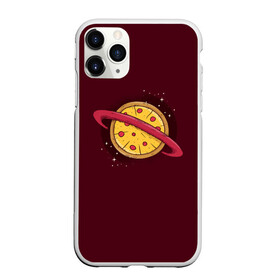 Чехол для iPhone 11 Pro Max матовый с принтом Планета Пицца в городе Новоалтайск, Силикон |  | Тематика изображения на принте: pizza | космос | пицца | планета | планеты | сатурн