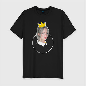 Мужская футболка хлопок Slim с принтом Billie Eilish в городе Новоалтайск, 92% хлопок, 8% лайкра | приталенный силуэт, круглый вырез ворота, длина до линии бедра, короткий рукав | ailish | billi | billie eilish | bury a friend | copycat | crown | dont smile at me | lovely | music | my boy | party favor | pop | били | билли айлиш | музыка | певица | поп | эйлиш