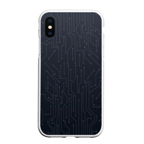 Чехол для iPhone XS Max матовый с принтом Микросхема в городе Новоалтайск, Силикон | Область печати: задняя сторона чехла, без боковых панелей | it | web | микро | микросхема | плата | процессор | схема | чип | электро