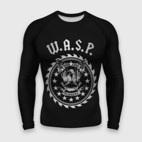 Мужской рашгард 3D с принтом W.A.S.P. в городе Новоалтайск,  |  | w.a.s.p. | wasp | глэм метал | группы | метал | музыка | рок | хард рок | хэви метал | шок рок
