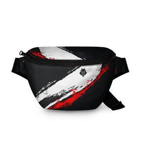 Поясная сумка 3D с принтом cs:go - G2 eSports (The Form 2 в городе Новоалтайск, 100% полиэстер | плотная ткань, ремень с регулируемой длиной, внутри несколько карманов для мелочей, основное отделение и карман с обратной стороны сумки застегиваются на молнию | 0x000000123 | csgo | esports | g2 | gamers2 | г2 | ксго