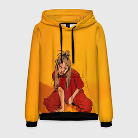Мужская толстовка 3D с принтом Billie Eilish в городе Новоалтайск, 100% полиэстер | двухслойный капюшон со шнурком для регулировки, мягкие манжеты на рукавах и по низу толстовки, спереди карман-кенгуру с мягким внутренним слоем. | ailish | billi | billie eilish | bury a friend | copycat | crown | dont smile at me | lovely | music | my boy | party favor | pop | били | билли айлиш | музыка | певица | поп | эйлиш