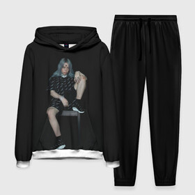 Мужской костюм 3D (с толстовкой) с принтом Billie Eilish в городе Новоалтайск,  |  | Тематика изображения на принте: ailish | billi | billie eilish | bury a friend | copycat | crown | dont smile at me | lovely | music | my boy | party favor | pop | били | билли айлиш | музыка | певица | поп | эйлиш