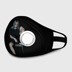 Маска из неопрена с принтом Billie Eilish в городе Новоалтайск, неопрен 100% | Форма огибающая нос. Резинки для ушей с дополнительной резинкой на затылке. Клапан для выдоха для активного дыхания при занятиях спортом. Эластичный материал маски и окантовки для лучшего растяжения и прилегания маски.  | Тематика изображения на принте: ailish | billi | billie eilish | bury a friend | copycat | crown | dont smile at me | lovely | music | my boy | party favor | pop | били | билли айлиш | музыка | певица | поп | эйлиш
