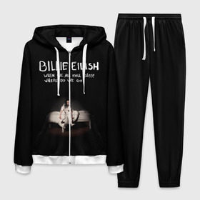 Мужской костюм 3D с принтом Billie Eilish в городе Новоалтайск, 100% полиэстер | Манжеты и пояс оформлены тканевой резинкой, двухслойный капюшон со шнурком для регулировки, карманы спереди | ailish | billi | billie eilish | bury a friend | copycat | crown | dont smile at me | lovely | music | my boy | party favor | pop | били | билли айлиш | музыка | певица | поп | эйлиш