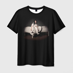 Мужская футболка 3D с принтом Billie Eilish в городе Новоалтайск, 100% полиэфир | прямой крой, круглый вырез горловины, длина до линии бедер | ailish | billi | billie eilish | bury a friend | copycat | crown | dont smile at me | lovely | music | my boy | party favor | pop | били | билли айлиш | музыка | певица | поп | эйлиш