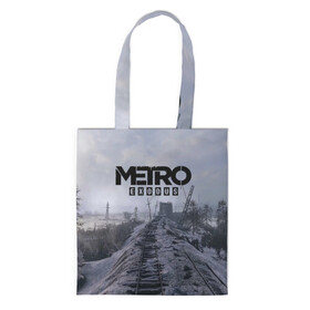 Шоппер 3D с принтом Metro Exodus в городе Новоалтайск, 100% полиэстер | Плотность: 200 г/м2; Размер: 34×35 см; Высота лямок: 30 см | 2035 | exodus | metro | metro exodus | metro: exodus | stalker | stalker 2 | survival horror | арт | артём | исход | метро | метро исход | метро:исход | припять | сталкер