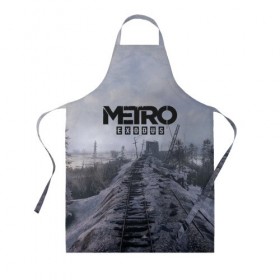Фартук 3D с принтом Metro Exodus в городе Новоалтайск, 100% полиэстер | общий размер — 65 х 85 см, ширина нагрудника — 26 см, горловина — 53 см, длина завязок — 54 см, общий обхват в поясе — 173 см. Принт на завязках и на горловине наносится с двух сторон, на основной части фартука — только с внешней стороны | 2035 | exodus | metro | metro exodus | metro: exodus | stalker | stalker 2 | survival horror | арт | артём | исход | метро | метро исход | метро:исход | припять | сталкер