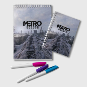 Блокнот с принтом Metro Exodus в городе Новоалтайск, 100% бумага | 48 листов, плотность листов — 60 г/м2, плотность картонной обложки — 250 г/м2. Листы скреплены удобной пружинной спиралью. Цвет линий — светло-серый
 | 2035 | exodus | metro | metro exodus | metro: exodus | stalker | stalker 2 | survival horror | арт | артём | исход | метро | метро исход | метро:исход | припять | сталкер