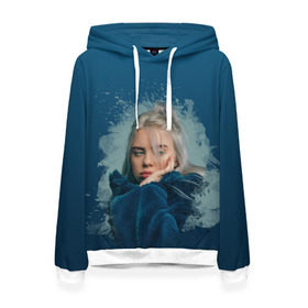 Женская толстовка 3D с принтом Billie Eilish в городе Новоалтайск, 100% полиэстер  | двухслойный капюшон со шнурком для регулировки, мягкие манжеты на рукавах и по низу толстовки, спереди карман-кенгуру с мягким внутренним слоем. | billie eilish | billie eilish bury