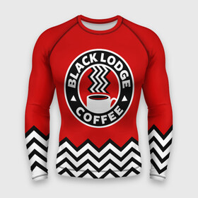 Мужской рашгард 3D с принтом Твин Пикс в городе Новоалтайск,  |  | black lodge | twin peaks | агент купер | дэвид линч | лора палмер | огонь иди со мной | сериалы | твин пикс