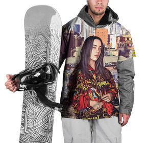 Накидка на куртку 3D с принтом Billie Eilish в городе Новоалтайск, 100% полиэстер |  | Тематика изображения на принте: билли айлиш | певица