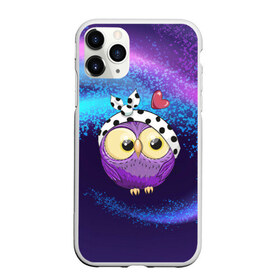 Чехол для iPhone 11 Pro матовый с принтом Стильная сова в городе Новоалтайск, Силикон |  | Тематика изображения на принте: глазастик | звездочки | лапки | маленькая | милая | милый | птенец | птичка | пушистик | сердечки | сова | совенок | совушка
