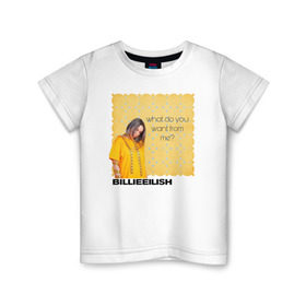 Детская футболка хлопок с принтом Billie Eilish в городе Новоалтайск, 100% хлопок | круглый вырез горловины, полуприлегающий силуэт, длина до линии бедер | ailish | billi | billie eilish | bury a friend | copycat | crown | dont smile at me | lovely | music | my boy | party favor | pop | били | билли айлиш | музыка | певица | поп | эйлиш