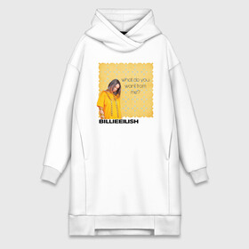 Платье-худи хлопок с принтом Billie Eilish в городе Новоалтайск,  |  | ailish | billi | billie eilish | bury a friend | copycat | crown | dont smile at me | lovely | music | my boy | party favor | pop | били | билли айлиш | музыка | певица | поп | эйлиш