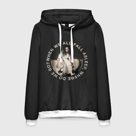 Мужская толстовка 3D с принтом Billie Eilish в городе Новоалтайск, 100% полиэстер | двухслойный капюшон со шнурком для регулировки, мягкие манжеты на рукавах и по низу толстовки, спереди карман-кенгуру с мягким внутренним слоем. | ailish | billi | billie eilish | bury a friend | copycat | crown | dont smile at me | lovely | music | my boy | party favor | pop | били | билли айлиш | музыка | певица | поп | эйлиш
