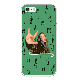 Чехол для iPhone 5/5S матовый с принтом Billie Eilish в городе Новоалтайск, Силикон | Область печати: задняя сторона чехла, без боковых панелей | ailish | billi | billie eilish | bury a friend | copycat | crown | dont smile at me | lovely | music | my boy | party favor | pop | били | билли айлиш | музыка | певица | поп | эйлиш