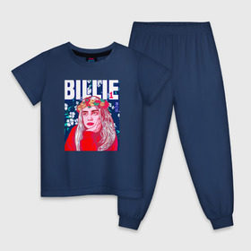 Детская пижама хлопок с принтом Billie Eilish в городе Новоалтайск, 100% хлопок |  брюки и футболка прямого кроя, без карманов, на брюках мягкая резинка на поясе и по низу штанин
 | ailish | billi | billie eilish | bury a friend | copycat | crown | dont smile at me | lovely | music | my boy | party favor | pop | били | билли айлиш | музыка | певица | поп | эйлиш